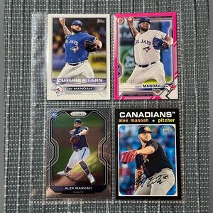 Num 283/299 ⚾️ Alek Manoah Panini Prizm/Topps Baseball Trade Cards, Lot of 4